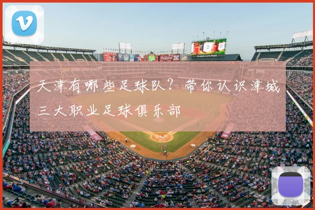 天津有哪些足球队?带你认识津城三大职业足球俱乐部